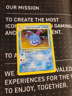 Pokemon Light Azumarill Neo Destiny Holo Rare 13/105 Unlimited LP 80 - Image 3