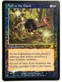 MTG Foil 1X Call to the Grave X1 Scourge Magic - HP - Image 1