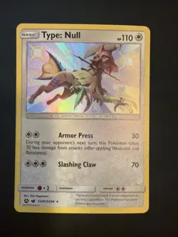 Pokemon Type: Null SV45/SV94 Shiny Holo Rare Hidden Fates: Shiny Vault NM - Image 1