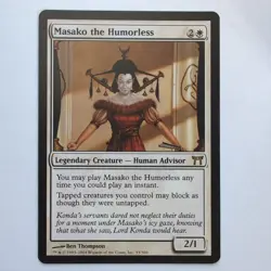 MTG Masako the Humorless (CHK) Champions Of Kamigawa Regular Rare 33/206 - Image 1