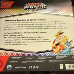 Pokemon Prismatic Evolutions Poster Collection S & V Eeveelutions! New & Sealed! - Image 2