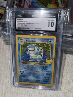 Blastoise Pokemon (2021) Celebrations - Classic Coll. - 2/102 CGC 10 Gem Mint - Image 2