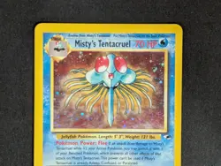 Misty's Tentacruel 10/132 WOTC Gym Heroes Unlimited Rare Holo Pokemon Card LP - Image 2