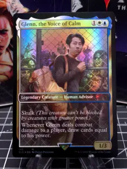 FOIL Magic The Gathering Glenn, Voice Of Calm Secret Lair Walking Dead - NM - Image 1