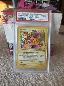 Pokemon Birthday Pikachu Holo 2021 Celebrations Classic Collection #24 PSA 10 💎 - Image 1