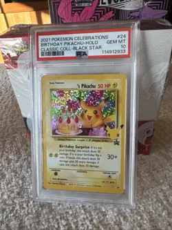 Pokemon Birthday Pikachu Holo 2021 Celebrations Classic Collection #24 PSA 10 💎 - Image 3