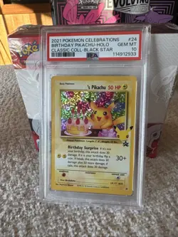 Pokemon Birthday Pikachu Holo 2021 Celebrations Classic Collection #24 PSA 10 💎 - Image 4
