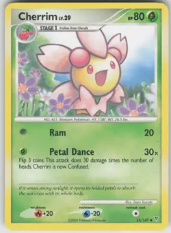Pokemon TCG Cherrim Uncommon Supreme Victors 55 - Image 1