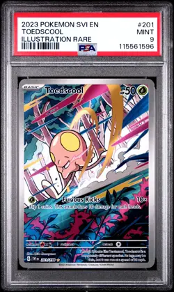 2023 Pokemon SVI EN Toedscool - Illustration Rare - PSA 9 (Aug 25) - Image 1