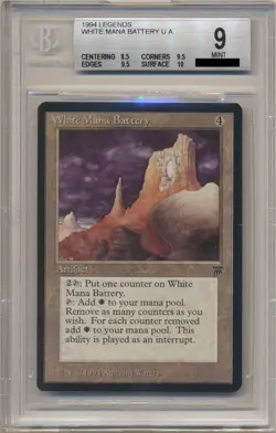 BGS 9 MTG Magic the Gathering Legends White Mana Battery MINT Condition!! 6659 - Image 1