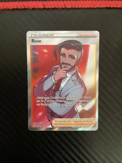 Rose (Full Art) 189/189 Pokemon Ultra Rare SWSH03: Darkness Ablaze Card NM - Image 1