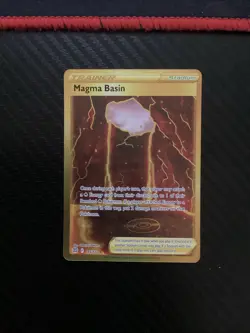 Magma Basin 185/172 Secret Rare Brilliant Stars Pokemon Near Mint - Image 1