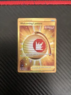 Pokemon Welcoming Lantern 230/198 Holo Gold Secret Rare Chilling Reign NM - Image 1