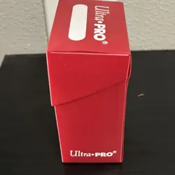 Ultra PRO Red Deck Box w/ 80 plus assorted yugioh cards - Image 2