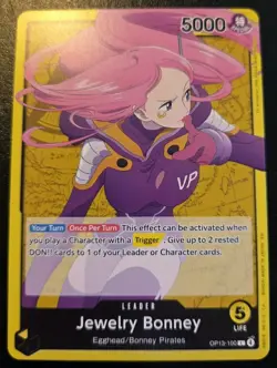 Jewelry Bonney OP13-100 Leader Carrying On His Will One Piece Card Game - Image 1