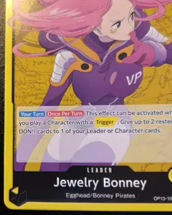 Jewelry Bonney OP13-100 Leader Carrying On His Will One Piece Card Game - Image 4