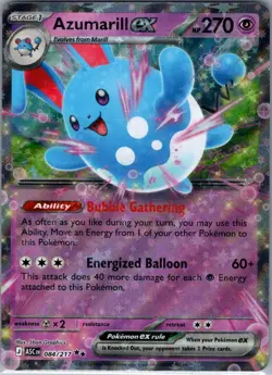 Azumarill ex 084/217 ME: Ascended Heroes - Pokemon Card - NM - Image 1