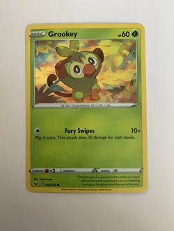 10/202 Grookey | Pokemon Card | Sword & Shield Base Set | Mint - Image 1