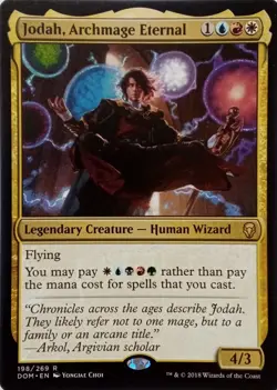 198/269 JODAH, ARCHMAGE ETERNAL RARE DOMINARIA MTG CARD - Image 1