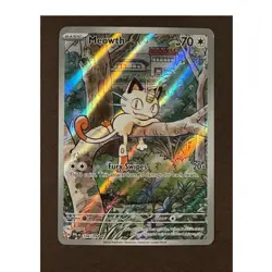 Pokemon Meowth 106/094 Me02: Phantasmal Flames Holo Illustration Rare Full Art - Image 1