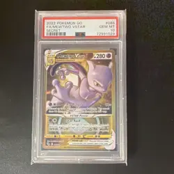 Pokemon TCG Pokemon GO Mewtwo VSTAR 086/078 Secret Full Art Holo PSA 10 - Image 1