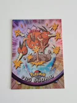 Pokemon Topps #85 Dodrio Rainbow Holo Foil - Blue Logo - Series 2 NM - Image 2