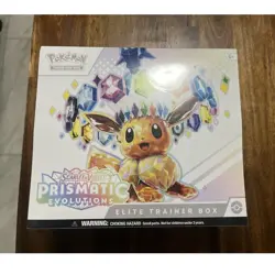 Pokemon TCG Scarlet & Violet Prismatic Evolutions Elite Trainer Box Eevee 2025 - Image 1