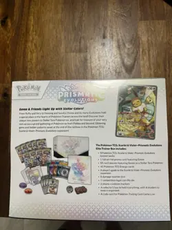 Pokemon TCG Scarlet & Violet Prismatic Evolutions Elite Trainer Box Eevee 2025 - Image 3