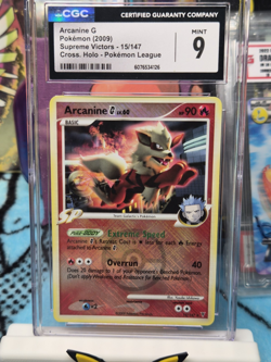 The Pokemon Company Arcanine G 15/147 Supreme Victors Cross Holo 2009 CGC 9 Eng… - Image 1