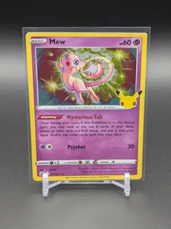 MEW 011/025 Holo R Celebrations Pokemon Holo Lightly Played - Image 1