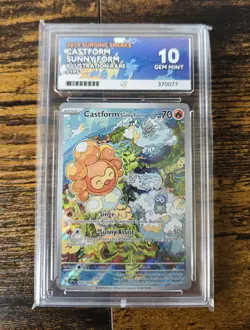 Castform Sunny Form 195/191 Pokemon TCG Surging Sparks Illustration Rare ACE 10 - Image 1