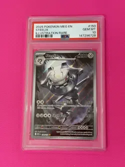 Pokemon TCG Steelix 150/132 Full Art Rare Holo Mega Evolutions - PSA 10 - Image 1
