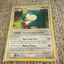 Pokemon TCG Snorlax 81/111 Platinum Rare Basic 100HP Kouki Saitou 2009 English - Image 2