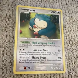 Pokemon TCG Snorlax 81/111 Platinum Rare Basic 100HP Kouki Saitou 2009 English - Image 3