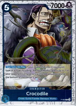 Crocodile - (Pirate Foil) P-082 English PRB02 - One Piece Card - NM - Image 1