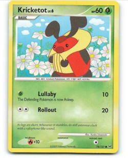 Kricketot 78/127 Common | Platinum (Base Set) | Pokemon Card NM - Image 1