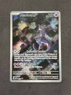 MEWTWO SVP 052 Scarlet Violet 151 Promo Illustration Rare Pokemon Card - Image 1