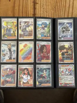 Pokemon TCG Card Bundle - 12 Cards - Lana’s Aid, Eri, Rainbow Peony, Cinderance - Image 1