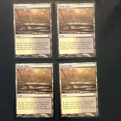 MTG Marsh Flats Lot x4 Zendikar Land Cards English Regular Finish Fetch Land - Image 1