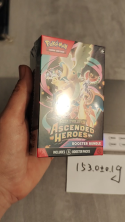 EXTRA HEAVY Pokemon TCG Ascended heroes Booster Bundle 153.0g ±0.1g NEW SEALED - Image 2
