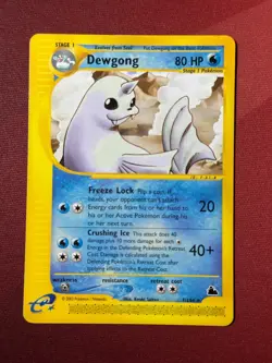 DEWGONG 7/144 Skyridge NON-HOLO rare E-Series / E-Reader Pokemon TCG card NM+ - Image 1