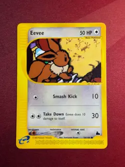 EEVEE 54/144 Skyridge non-holo E-Series / E-Reader Pokemon TCG card NM - Image 1
