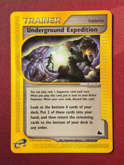 UNDERGROUND EXPEDITION 140/144 Skyridge non-holo E-READER Pokemon TCG card NM - Image 1