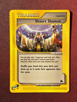 DESERT SHAMAN 123/144 Skyridge non-holo E-READER Pokemon TCG card NM - Image 1