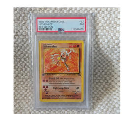 PSA 7 1999 Pokemon TCG Fossil Hitmonlee 1st Edition #22/62 English - Image 1