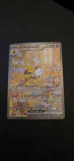 Pokemon Alakazam ex SV 151 201/165 Full Art Holo SIR Eng 2023 310HP Komatsu - Image 1