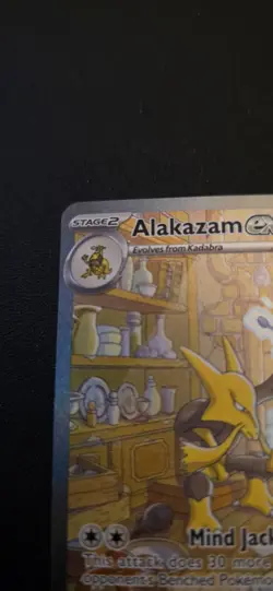 Pokemon Alakazam ex SV 151 201/165 Full Art Holo SIR Eng 2023 310HP Komatsu - Image 2