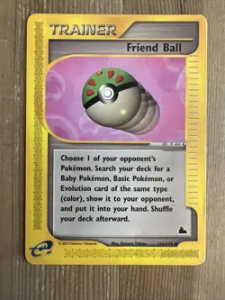 Friend Ball Pokemon TCG E-Reader Skyridge 126/144 HP/DMG - Image 1