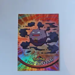 Topps Pokemon TV Animation Series 2 Rainbow Foil #109 Koffing - Image 1