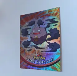 Topps Pokemon TV Animation Series 2 Rainbow Foil #109 Koffing - Image 2